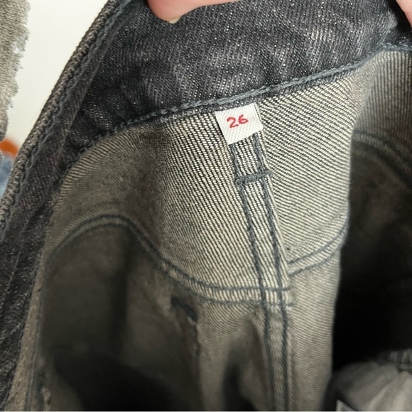 Levis jeans wedgie fit size 26 button fly soft black - Picture 7 of 8